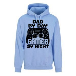 Gaming Games Fathers Day Dad By Day Gamer By Night Gift Unisex Surf Hoodie