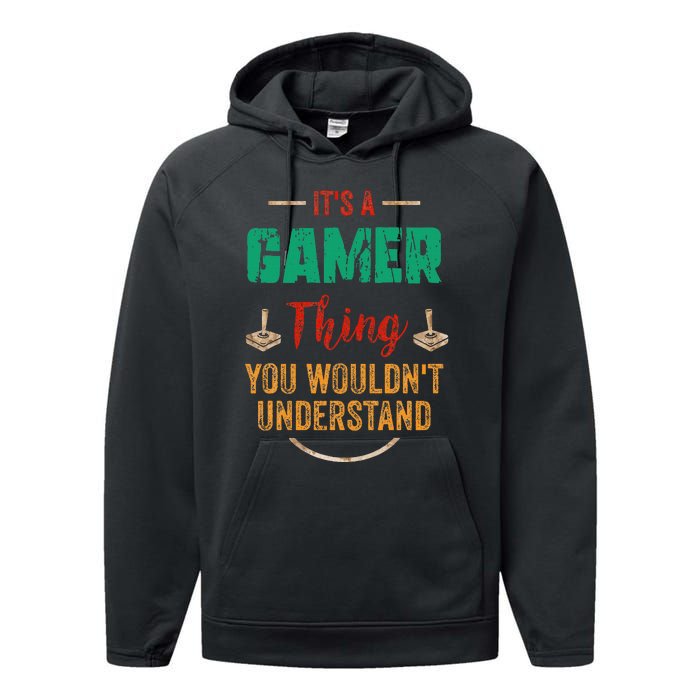 Gaming Gifts For Teenage 816 Year Old Christmas Gamer  Performance Fleece Hoodie