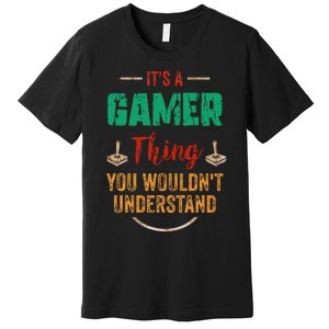 Gaming Gifts For Teenage 816 Year Old Christmas Gamer  Premium T-Shirt