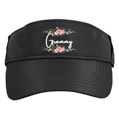Grandmother Grammy Floral Cute Gift Adult Drive Performance Visor