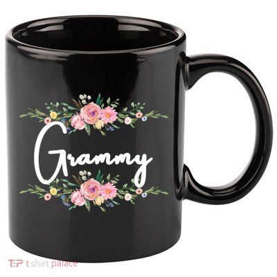 Grandmother Grammy Floral Cute Gift 11oz C Handle Ceramic Mug