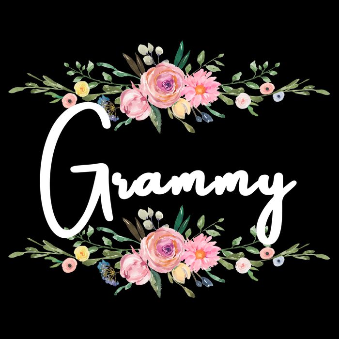 Grandmother Grammy Floral Cute Gift Flat Bill Trucker Hat