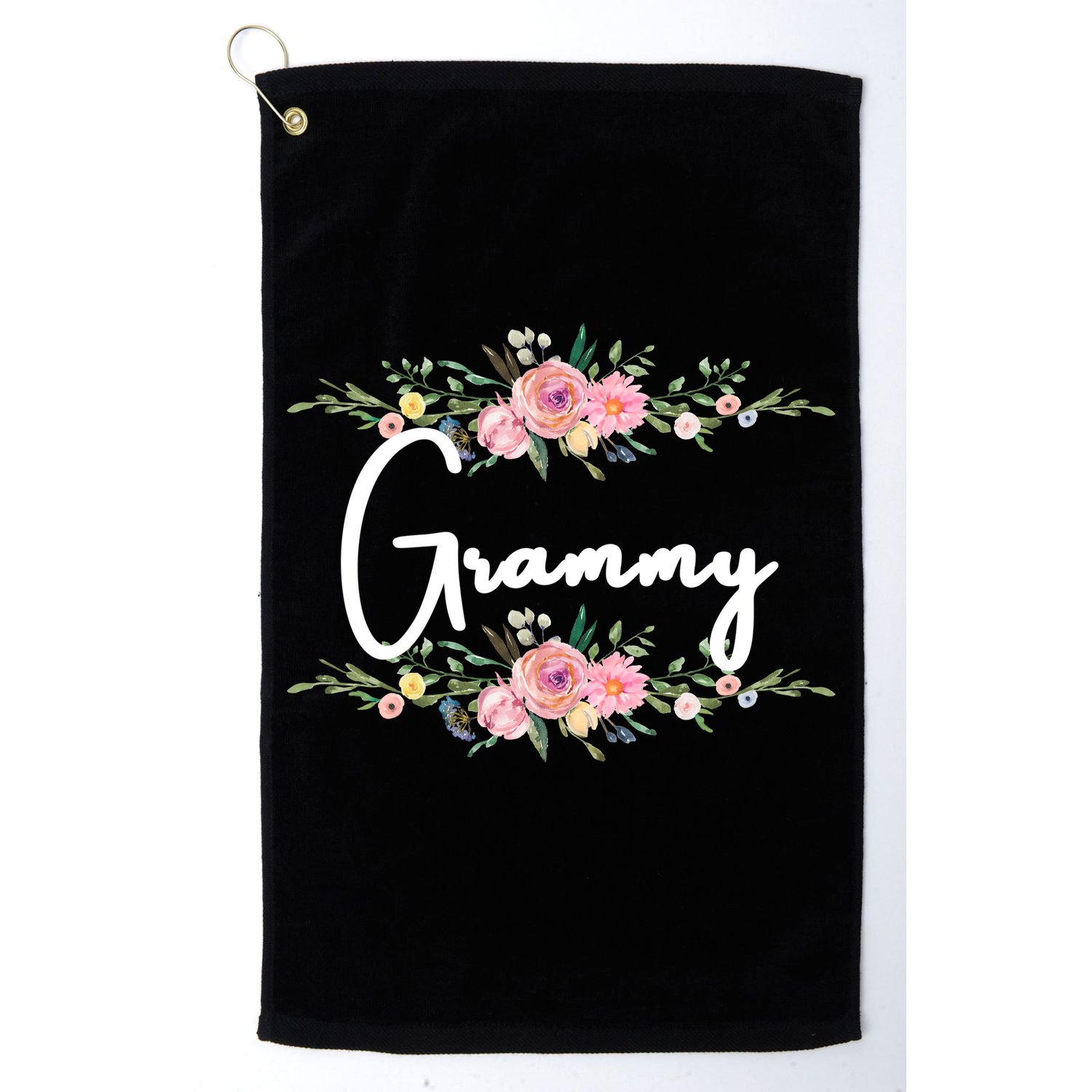 Grandmother Grammy Floral Cute Gift Golf Towel
