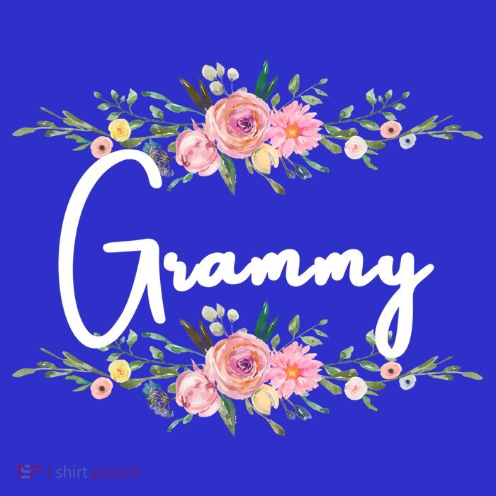 Grandmother Grammy Floral Cute Gift T-Shirt