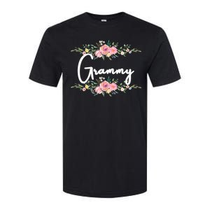 Grandmother Grammy Floral Cute Gift Softstyle CVC T-Shirt