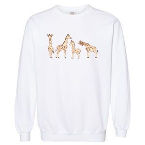 Giraffe Gift For Animal Love Garment-Dyed Sweatshirt