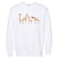 Giraffe Gift For Animal Love Garment-Dyed Sweatshirt