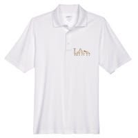 Giraffe Gift For Animal Love Men's Origin Performance Pique Polo