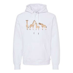 Giraffe Gift For Animal Love Premium Hoodie