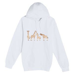 Giraffe Gift For Animal Love Premium Pullover Hoodie