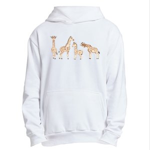 Giraffe Gift For Animal Love Urban Pullover Hoodie