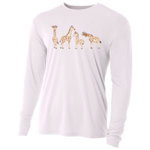 Giraffe Gift For Animal Love Cooling Performance Long Sleeve Crew