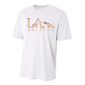 Giraffe Gift For Animal Love Performance Sprint T-Shirt