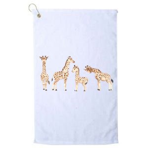 Giraffe Gift For Animal Love Platinum Collection Golf Towel