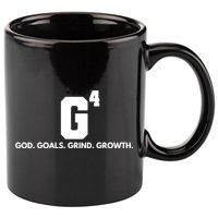 God Goals Grind Growth 11oz C Handle Ceramic Mug