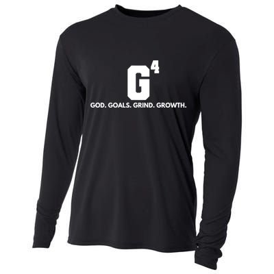 God Goals Grind Growth Cooling Performance Long Sleeve Crew