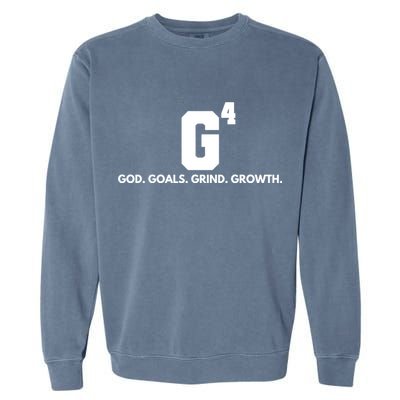 God Goals Grind Growth Garment-Dyed Sweatshirt