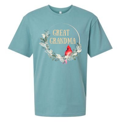 Great Grandma Grandmother Gigi Nana Pregnancy Announcet Gift Sueded Cloud Jersey T-Shirt