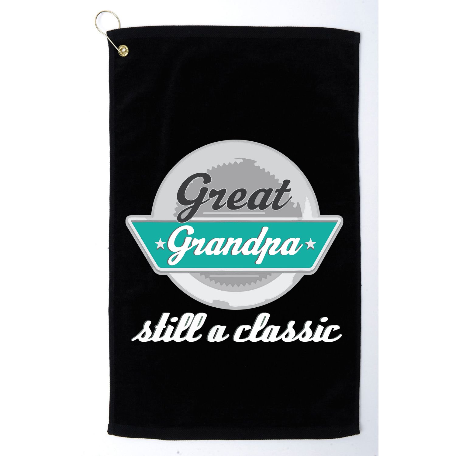 Great Grandpa Gifts Funny Fathers Day Vintage Golf Towel