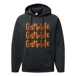 GOBBLE GOBBLE GOBBLE Thanksgiving Performance Fleece Hoodie