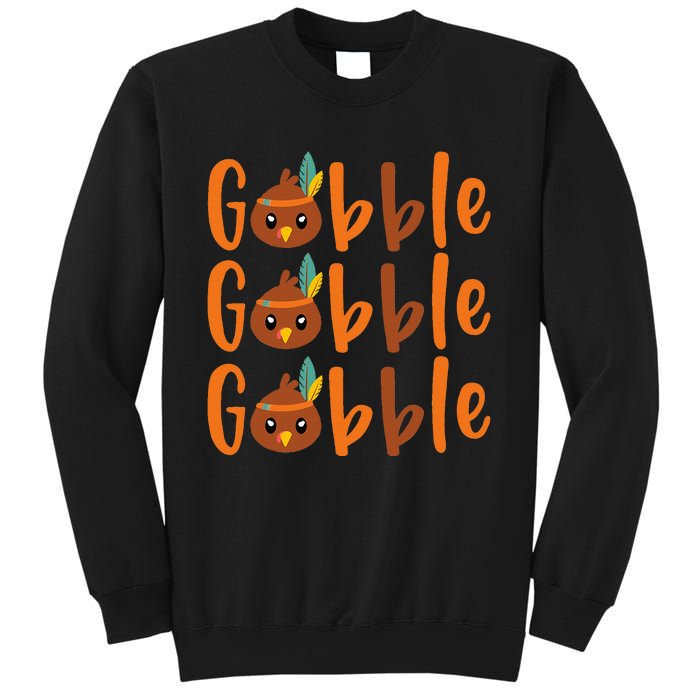 GOBBLE GOBBLE GOBBLE Thanksgiving Sweatshirt