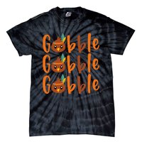 GOBBLE GOBBLE GOBBLE Thanksgiving Tie-Dye T-Shirt