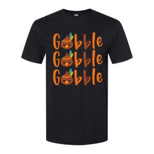 GOBBLE GOBBLE GOBBLE Thanksgiving Softstyle CVC T-Shirt