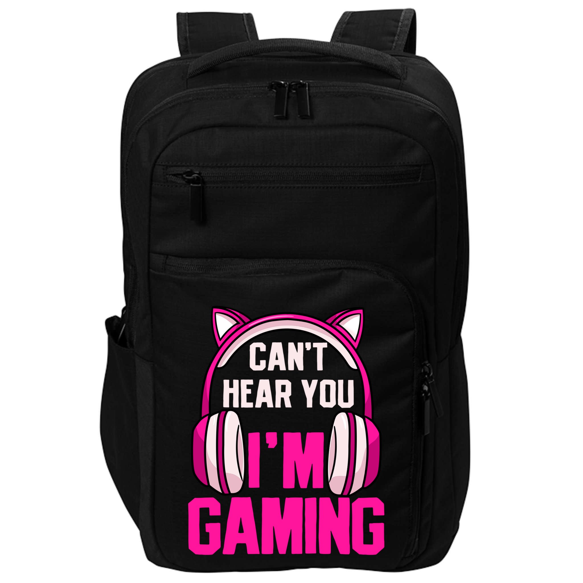 Gamer Girl Gaming I Can't Hear You I'm Gaming Video Games Gift Impact Tech Backpack