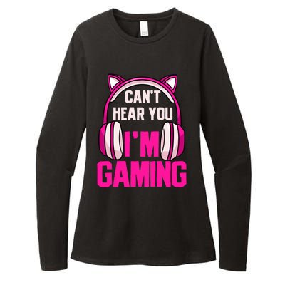 Gamer Girl Gaming I Can't Hear You I'm Gaming Video Games Gift Womens CVC Long Sleeve Shirt