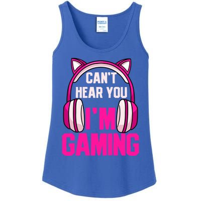 Gamer Girl Gaming I Can't Hear You I'm Gaming Video Games Gift Ladies Essential Tank