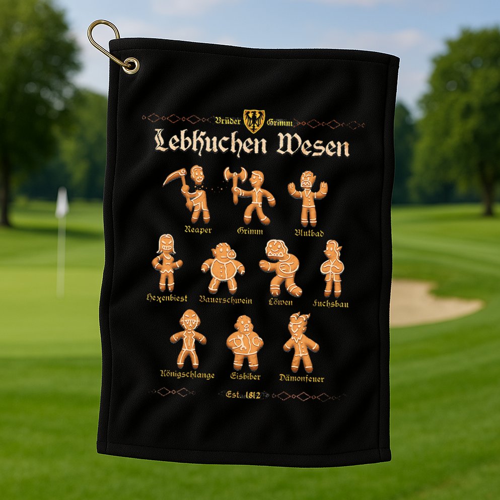 Grimm Gingerbread Golf Towel