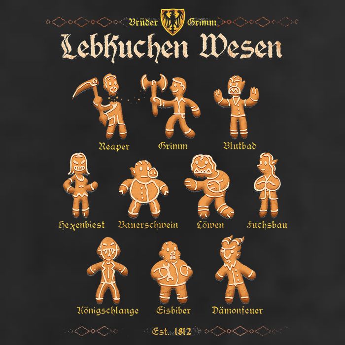 Grimm Gingerbread Microfiber Hand Towel