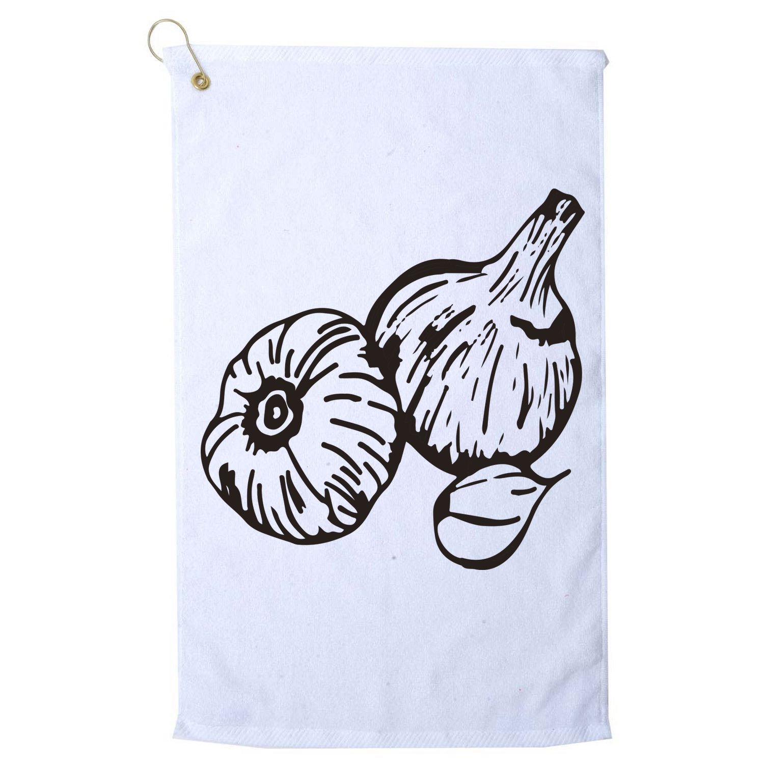 Garlic Garden Gift Golf Towel