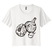 Garlic Garden Gift Women's Crop Top Tee