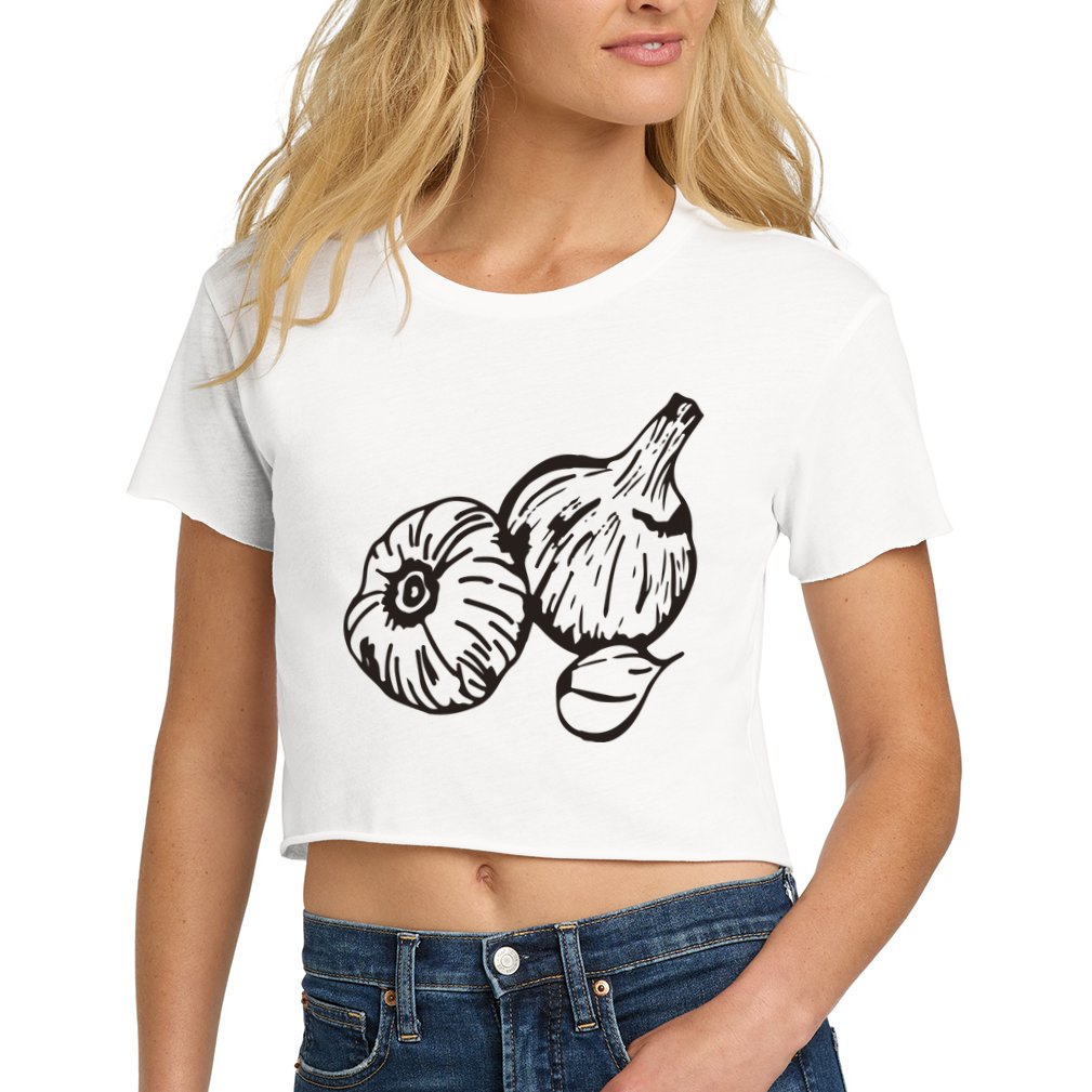 Garlic Garden Gift Women's Crop Top Tee