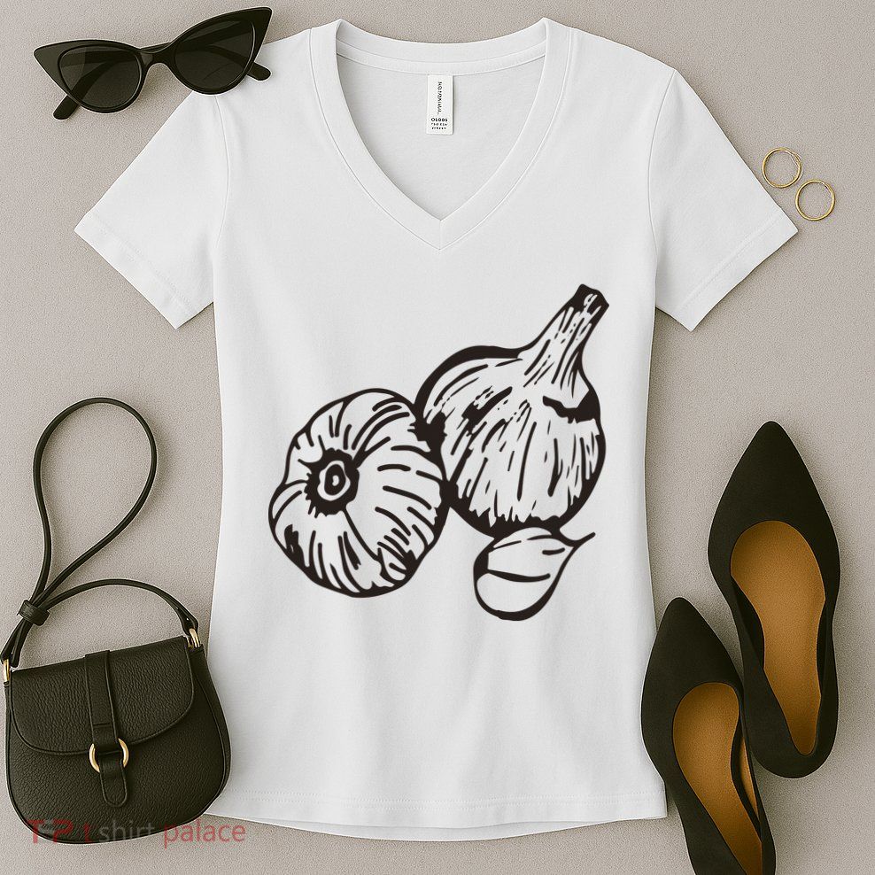 Garlic Garden Gift Women's V-Neck T-Shirt