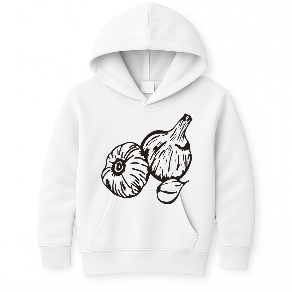 Garlic Garden Gift Kids Hoodie