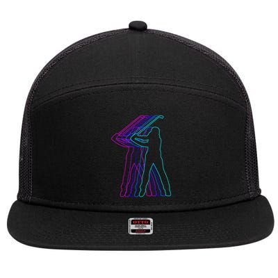 Golf Golfer Gift Clothes For Ns 7 Panel Mesh Trucker Snapback Hat