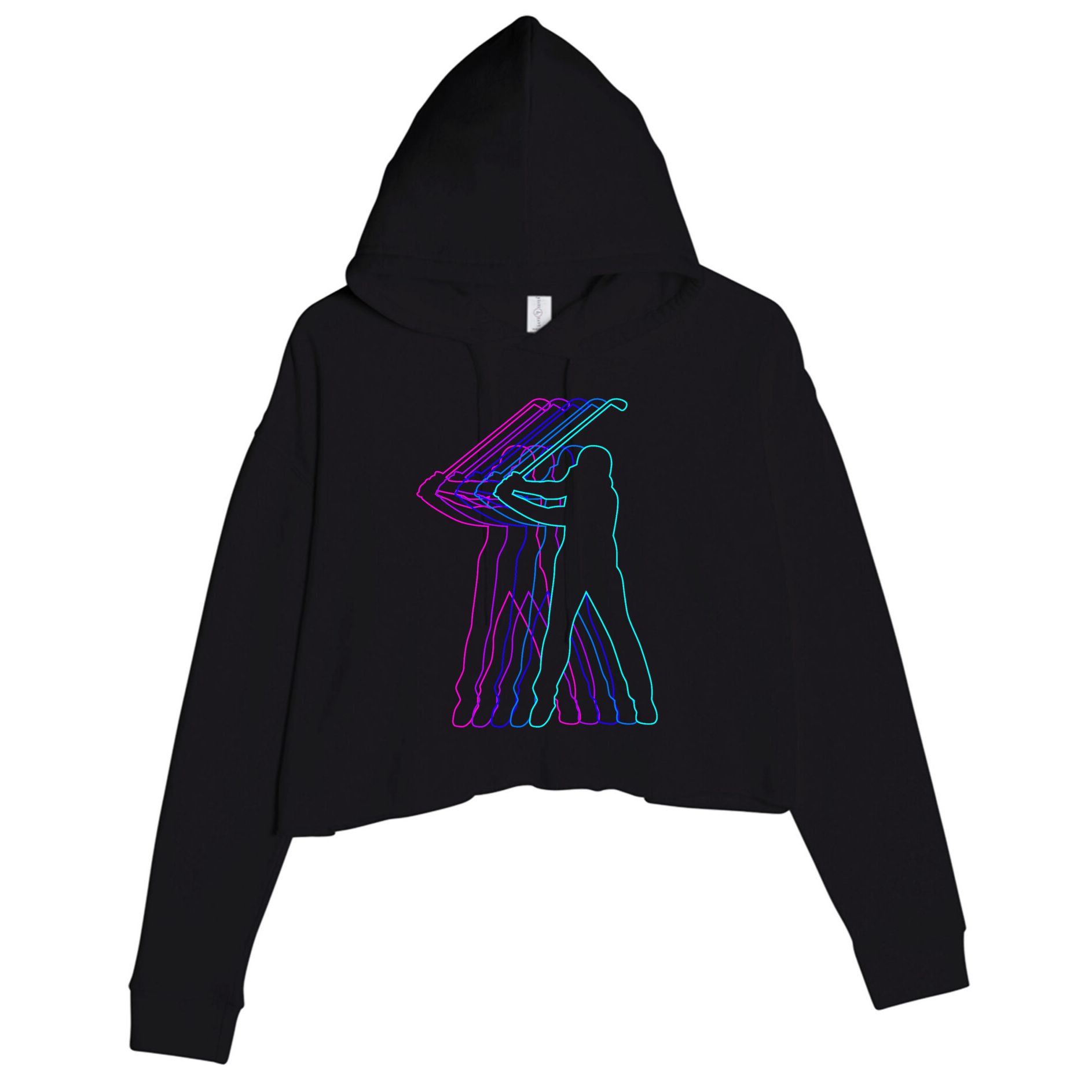 Golf Golfer Gift Clothes For Ns Crop Fleece Hoodie