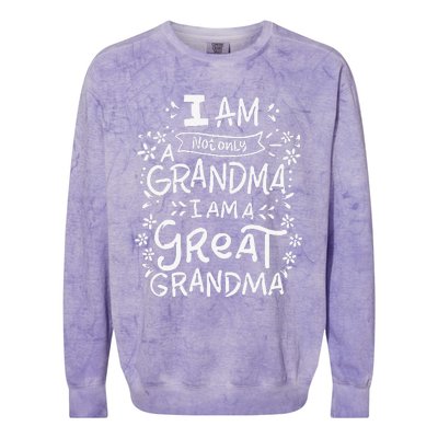 Great Grandma Grandmother Mother's Day Funny Gift Colorblast Crewneck Sweatshirt