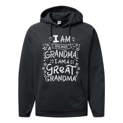 Great Grandma Grandmother Mother's Day Funny Gift Performance Fleece Hoodie