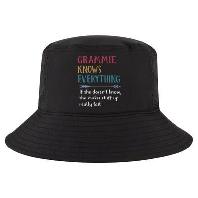 Grammie Grandma Gift Grammie Knows Everything Cool Comfort Performance Bucket Hat