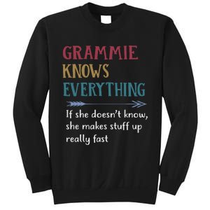 Grammie Grandma Gift Grammie Knows Everything Sweatshirt