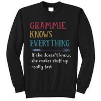 Grammie Grandma Gift Grammie Knows Everything Sweatshirt