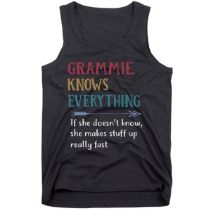 Grammie Grandma Gift Grammie Knows Everything Tank Top