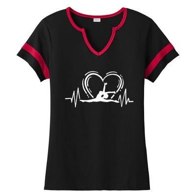 Gymnastics Girl Gymnast Girl Ladies Halftime Notch Neck Tee