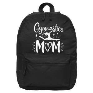 Gymnastics Gymnast Gymnastics Mom Mother 16 in Basic Backpack