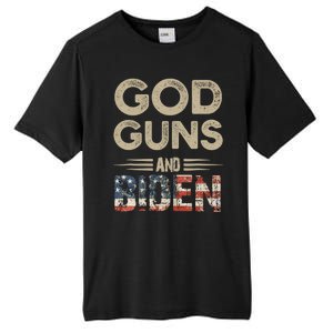 Great Gift God Guns And Biden Tall Fusion ChromaSoft Performance T-Shirt