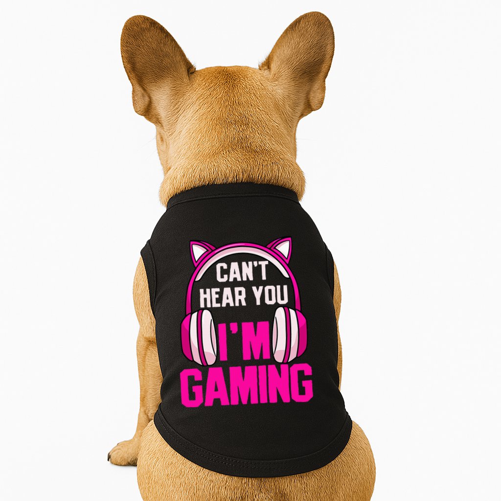 Gamer Girl Gaming I CanT Hear You IM Gaming Video Games Doggie Tank