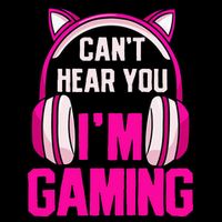 Gamer Girl Gaming I CanT Hear You IM Gaming Video Games 16 in Basic Backpack